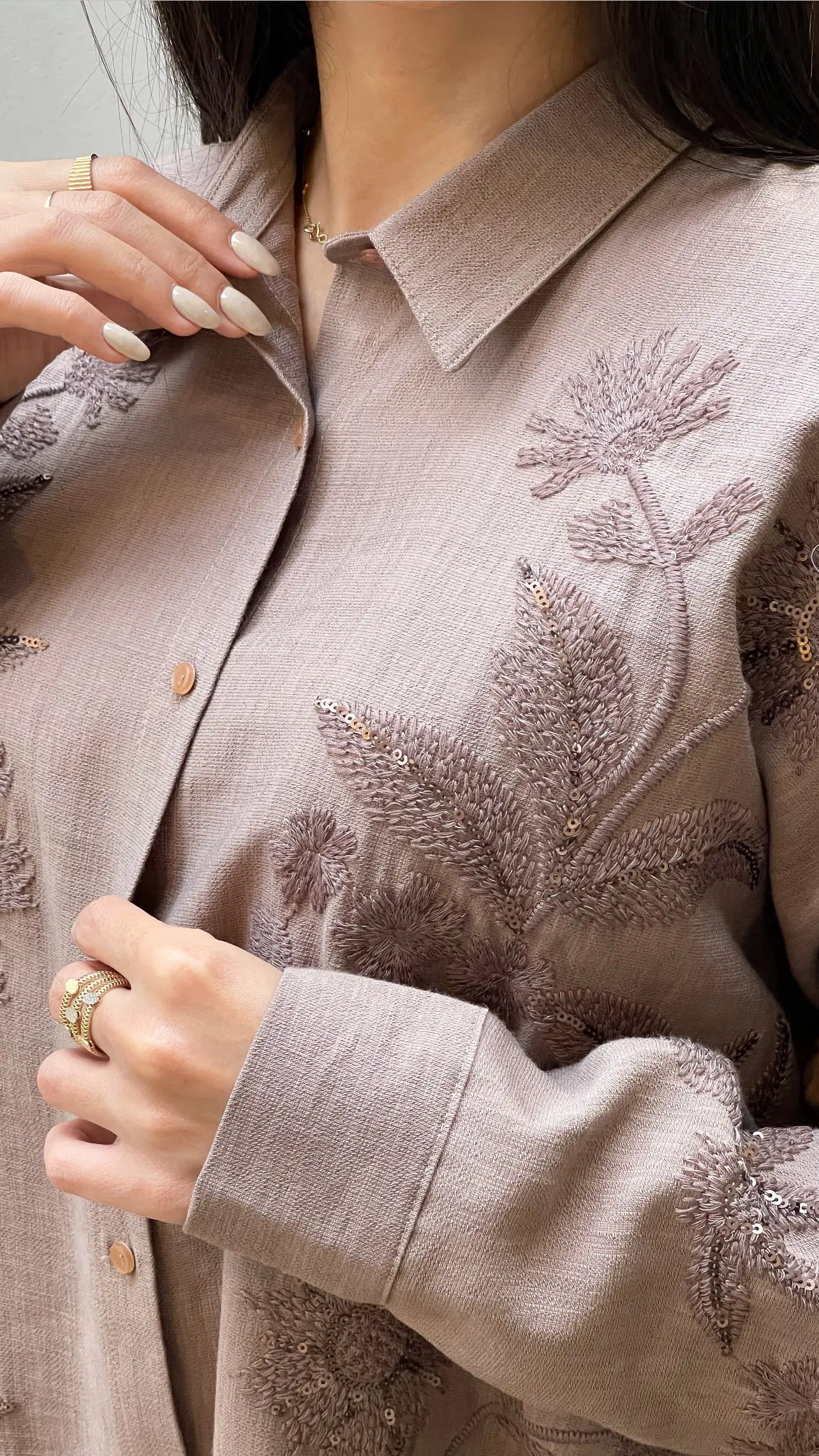 شومیز مانتویی مجلسی ترک طرح آلاله